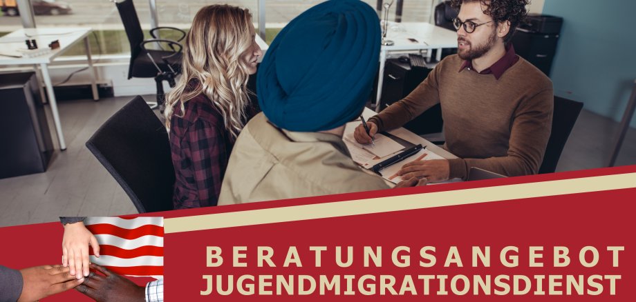 Jugendliche bei einem Beratungsgespräch